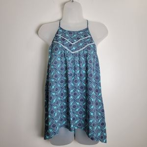 HOLISTER‎ Geometric Boho High-low Tank Top S